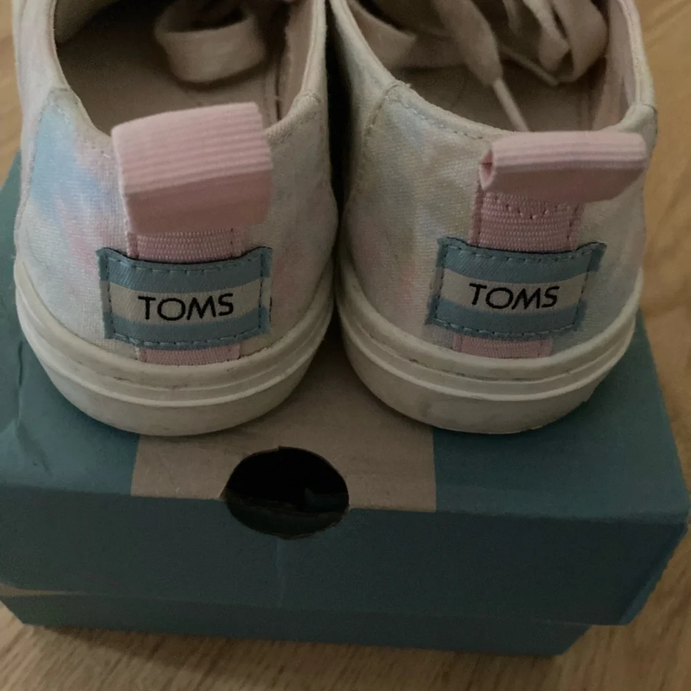 Toms Cordones Cupsole Youth 3 Sneakers Multicolor Canvas Round‎ Toe Lace Up